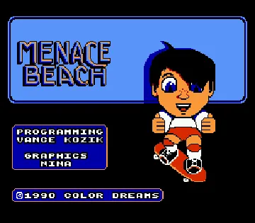 Menace Beach (USA) (Unl) screen shot title